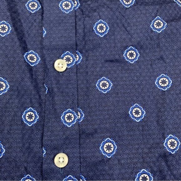 CLUB ROOM Men's Geo-Print Dobby Shirt Size S - Picture 3 of 11